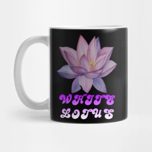 white lotus Mug